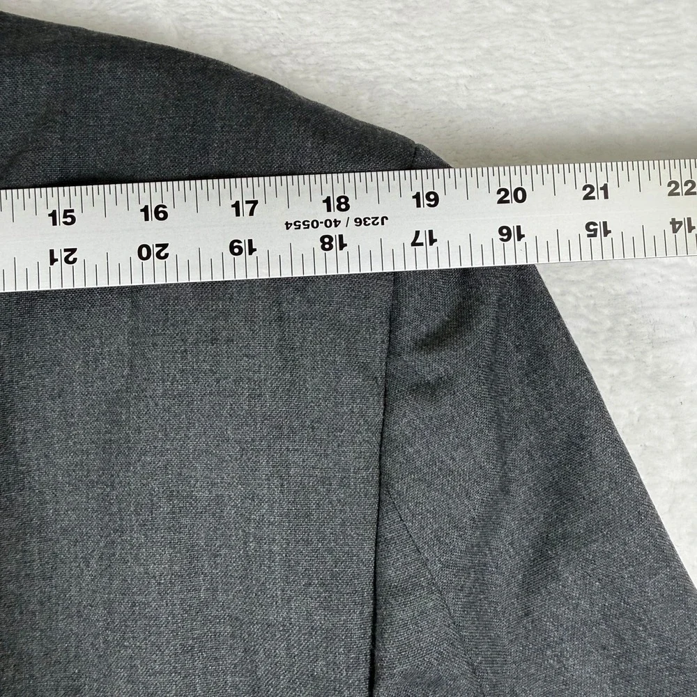 Burberrys Saks Fifth Avenue Mens Charcoal Gray‎ Wool Blazer Sport Coat USA 42R